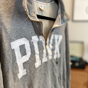 PINK half-zip sweatshirt